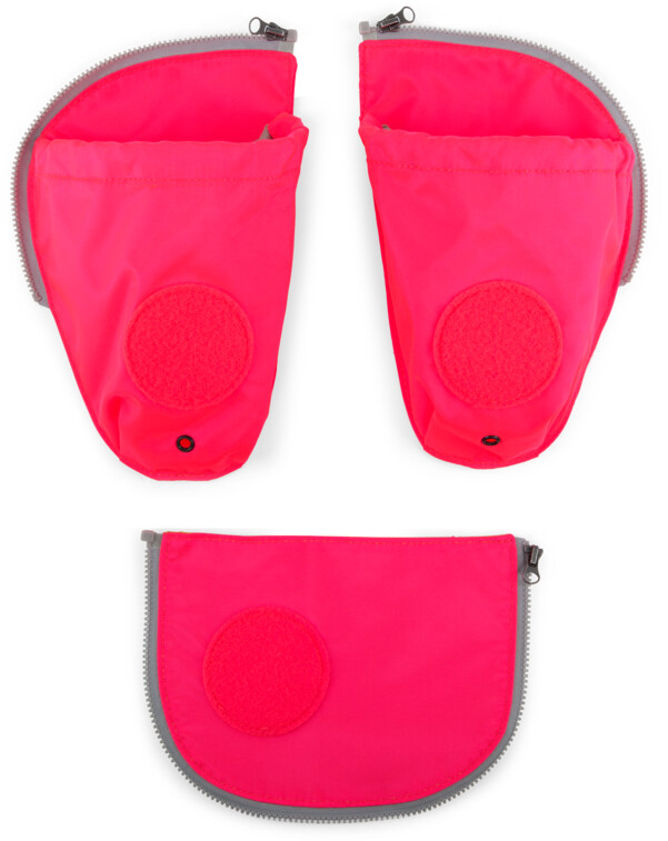 Ergobag Fluo LED Zip-Set 3 Pezzi Per Zaini Cubo E Pack - Accessori Luminosi Gialli Per La Scuola