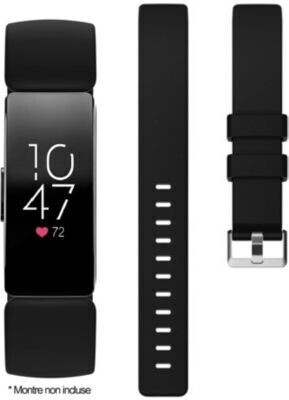 Ibroz Bracelet Fitbit Inspire 1/2 silicone noir
