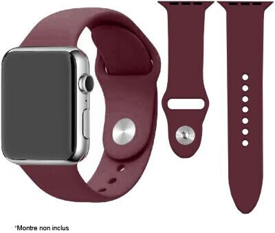 Ibroz Bracelet Apple Watch SoftTouch 44mm bordeaux