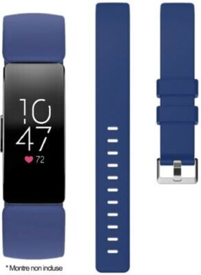 Ibroz Bracelet Fitbit Inspire 1/2 silicone bleu