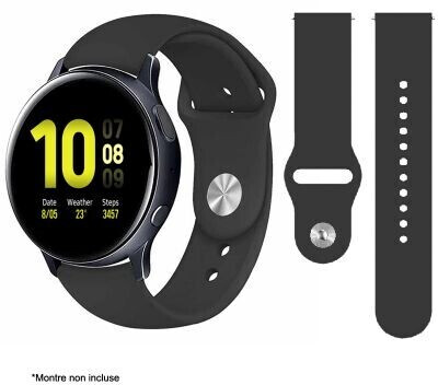 Ibroz Bracelet Samsung / Huawei SoftTouch 20mm noir