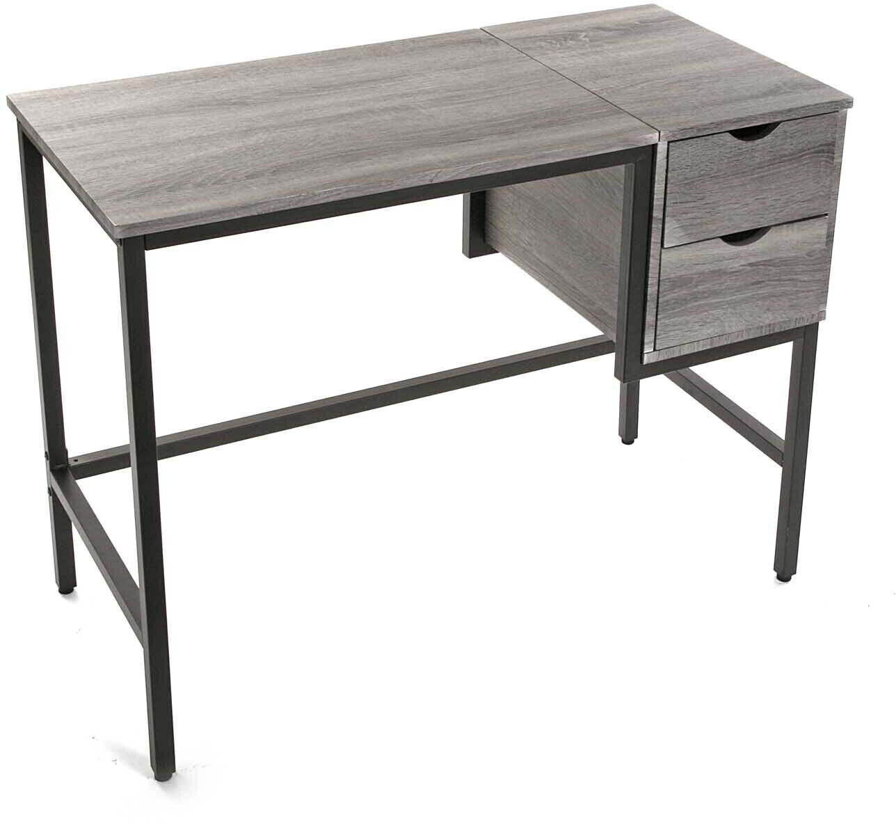 Versa Bureau Grey bois/métal