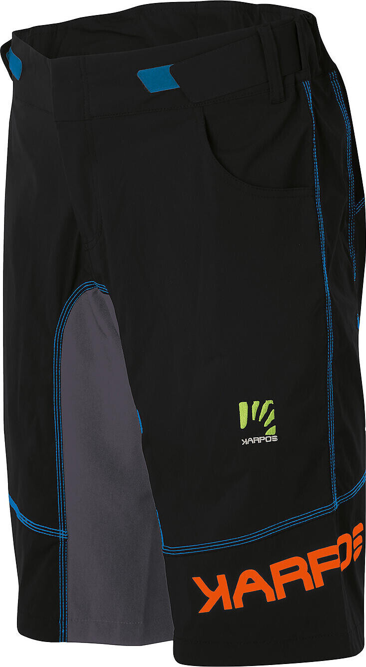 KARPOS Ballistic Evo Shorts Men Black / Dark Grey / Indigo Bunting