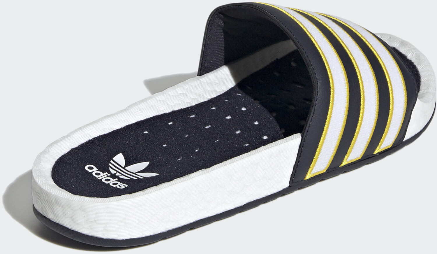 Adidas ADILETTE BOOST Cloud White/Legend Ink/Yellow ab 64,00 â¬ | Preisvergleich bei idealo.de