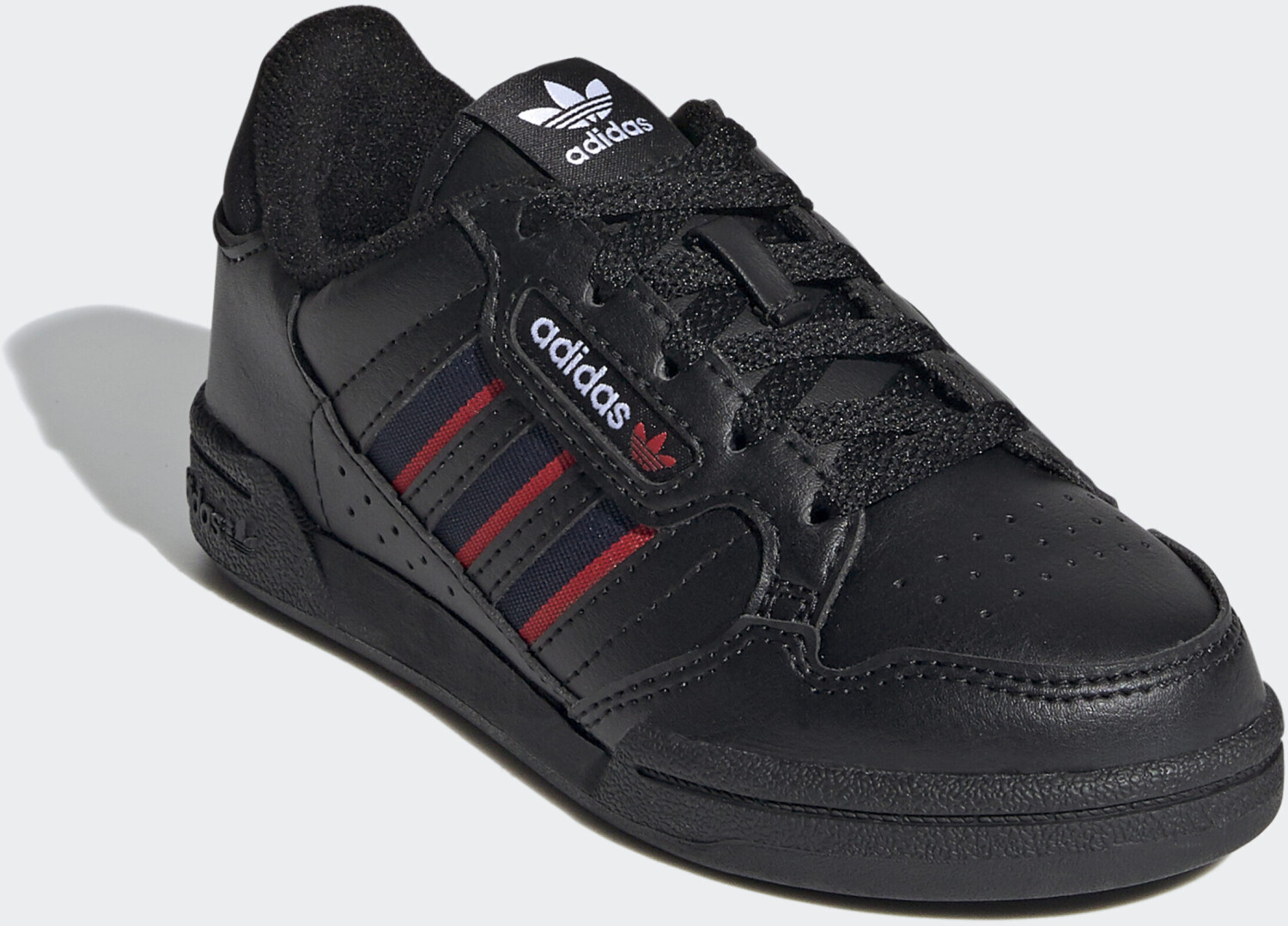 Adidas Continental 80 Stripes Core Black/Collegiate Navy/Vivid Red Kinder au meilleur prix sur 