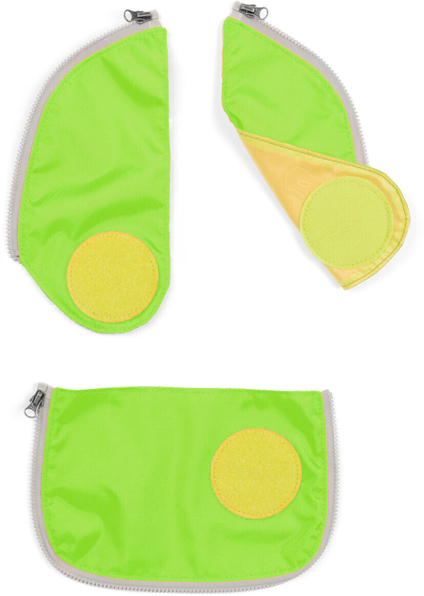 Ergobag CUBO Sicherheitsset Mit Fluoreszierenden Zip-Flächen In Orange | Reflektor-Set