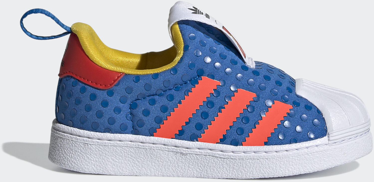 Adidas Superstar 360 x LEGO Shock Blue Bold Orange Eqt Yellow Kinder H02731 ab 39 35 Preisvergleich bei idealo