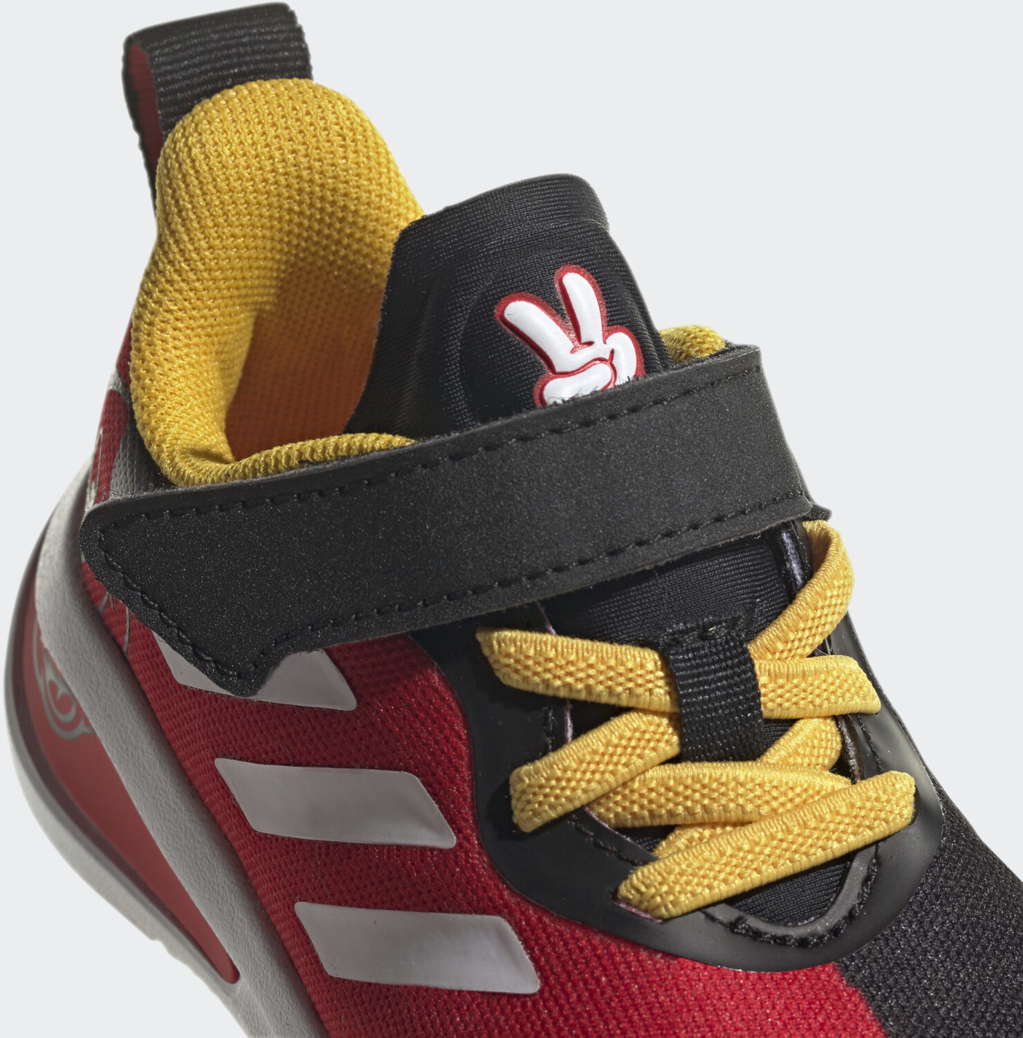 Adidas Disney Mickey FortaRun Core Black/Cloud White/Vivid Red Polyester Kinder au meilleur prix 