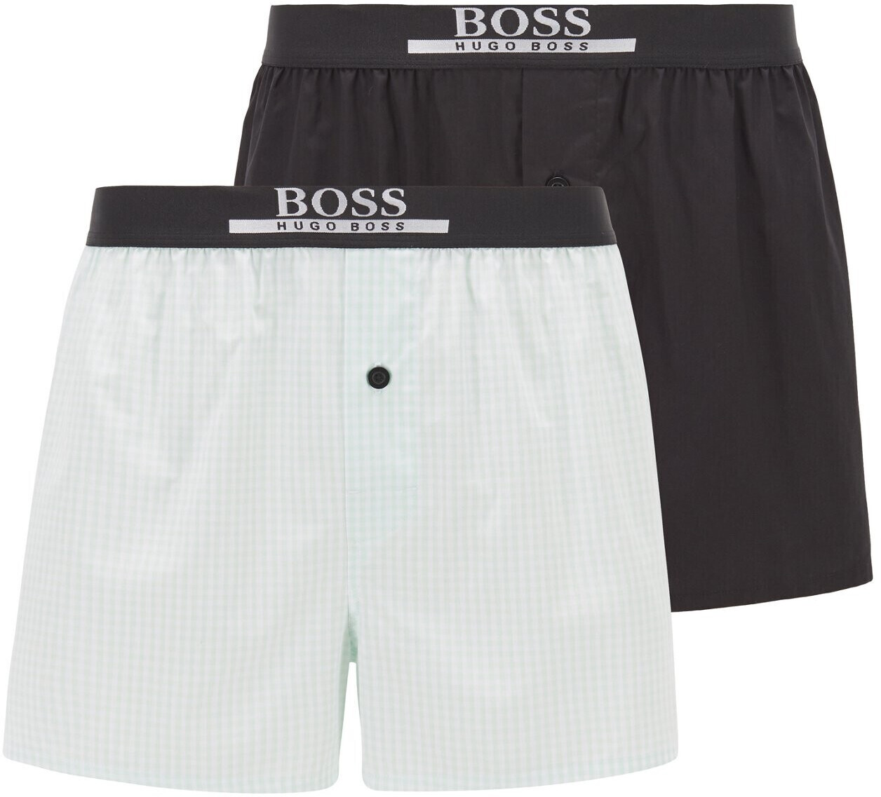 BOSS 2 Pezzi Boxer Uomo In Cotone, Pigiama Pantaloni, Taglia XXL, Colore Verde, Stile Moderno - 6