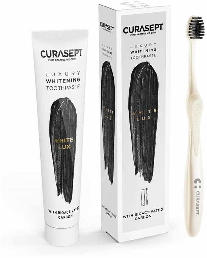 Curasept White Lux Gel Whitening Toothpaste 75ml + Toothbrush