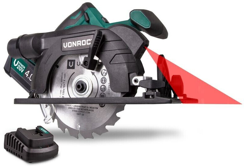 VONROC S3_CS501DC with 4,0Ah battery and charger