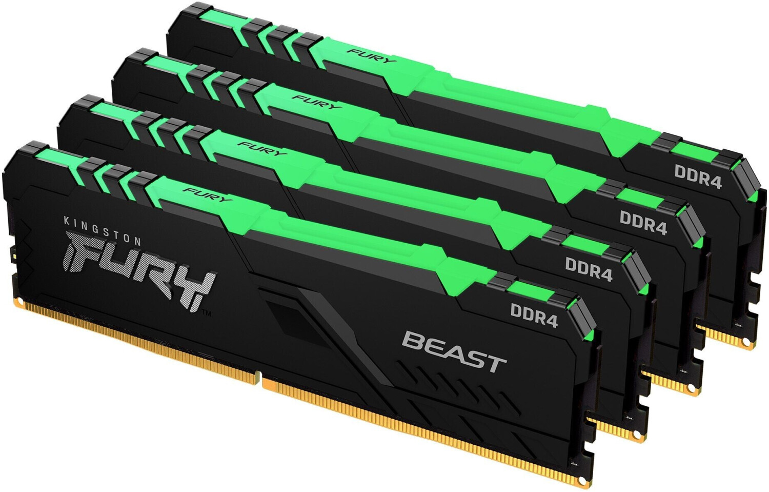 Kingston FURY Beast RGB 128 Go quatre barrettes DDR4-3600 CL18 (KF436C18BBAK4/128)
