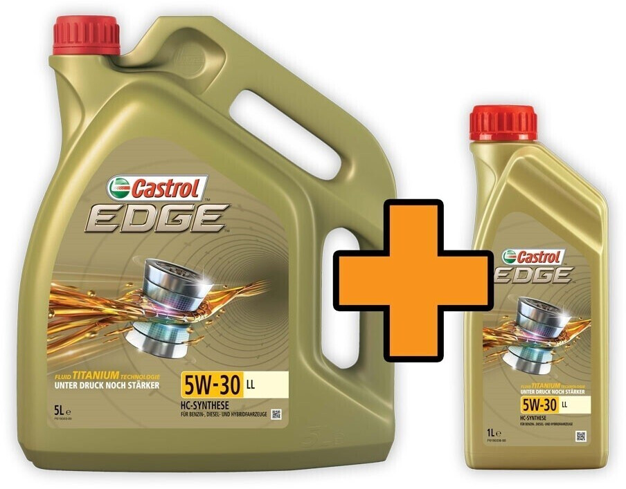 Castrol Motoröl Edge 5W-30 LL 5l+1l für 53,90€ [Globus Baumarkt]