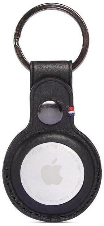 Spigen Decoded Leather Keychain Case (Apple AirTag) Black