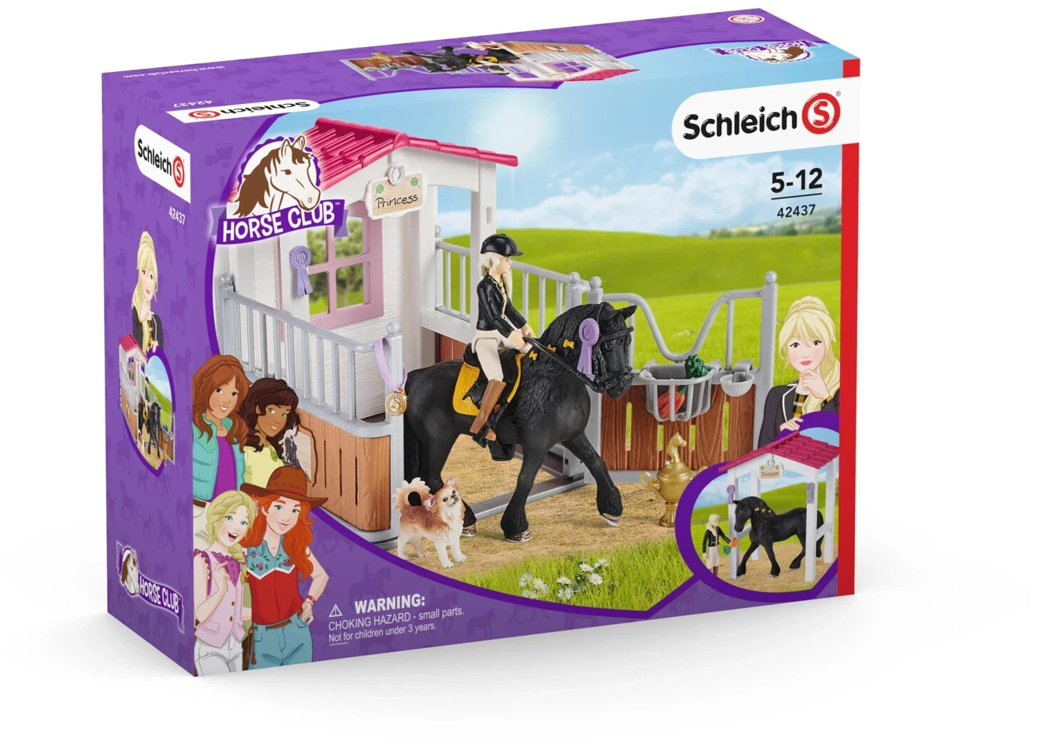 Schleich 42485 Farm World – Écurie avec Boxes et Animaux, Coffret