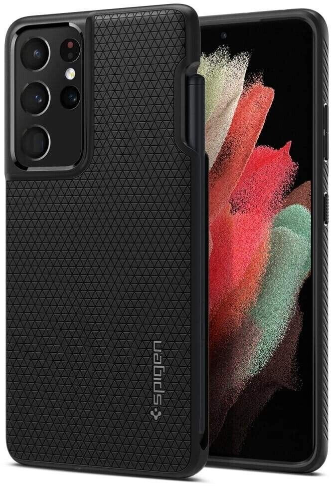 Spigen Case Liquid Air Pen Galaxy S21 Ultra 5G, Black