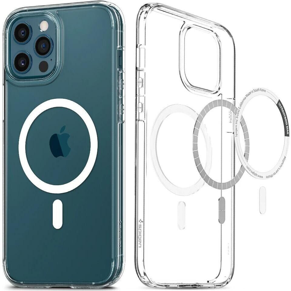 Spigen Case Ultra Hybrid Mag MagSafe iPhone 12 Pro Max transparent/weiß