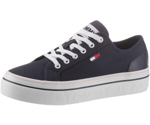 tommy jeans canvas flatform trainers