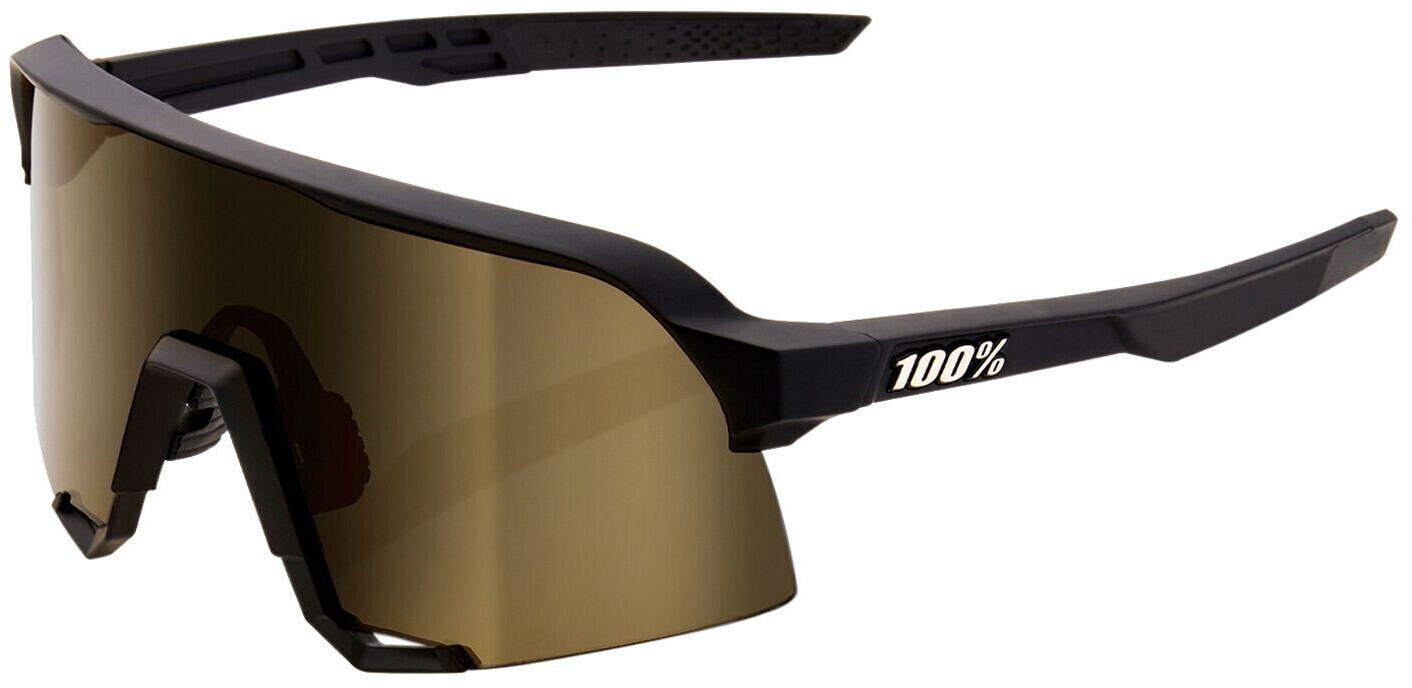 100% S3 soft tact black/soft gold mirror + clear