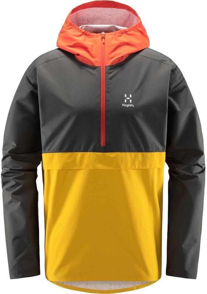 Haglöfs Spira Anorak Jacket Men magnetite/pumpkin yellow