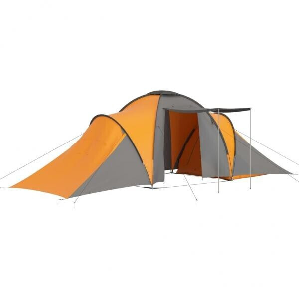 Photos - Tent VidaXL Dome  6P orange/grey 