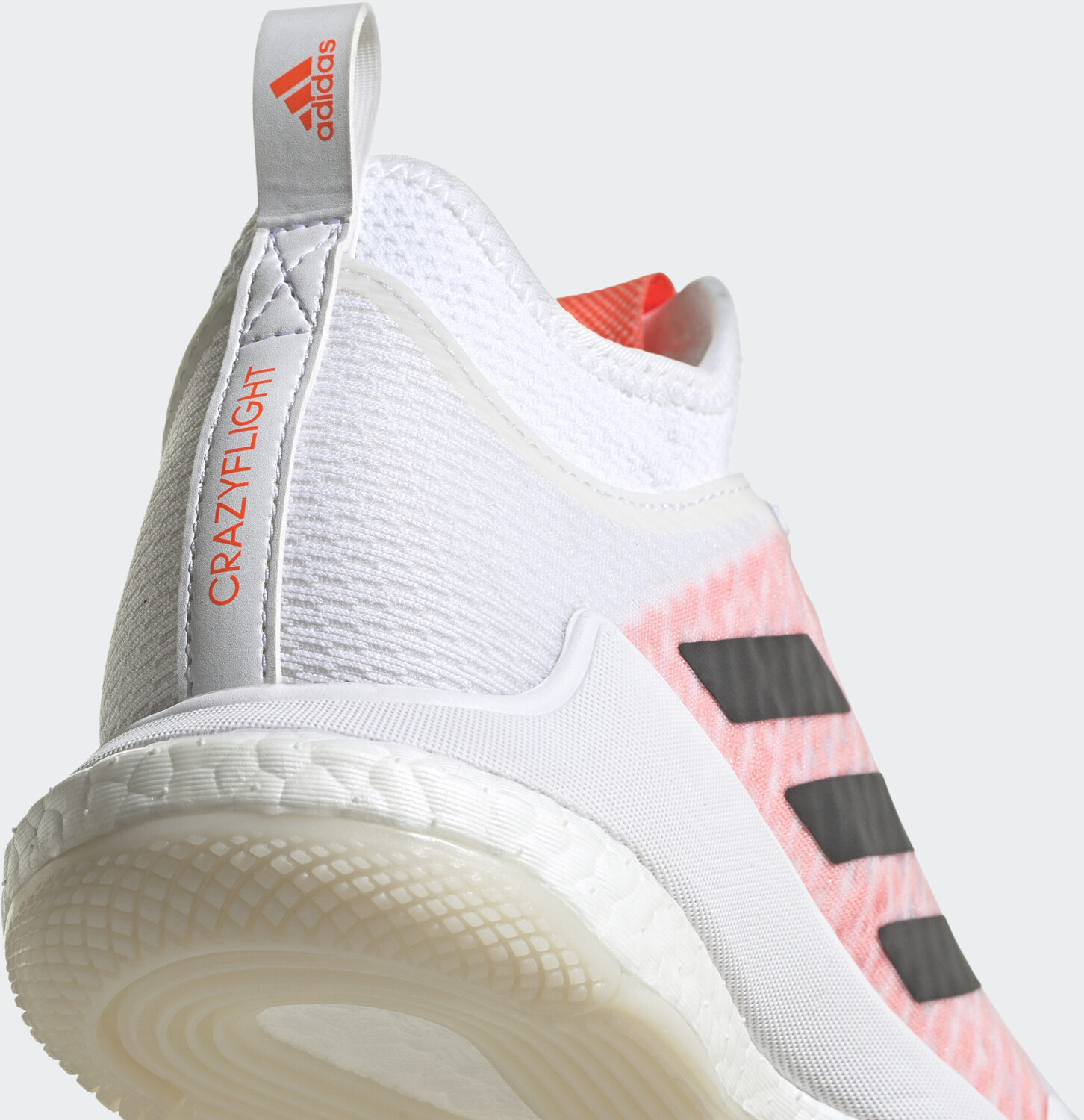 Adidas CrazyFlight Mid Tokyo Cloud White/Core Black/Solar Red Polyester au meilleur prix sur 