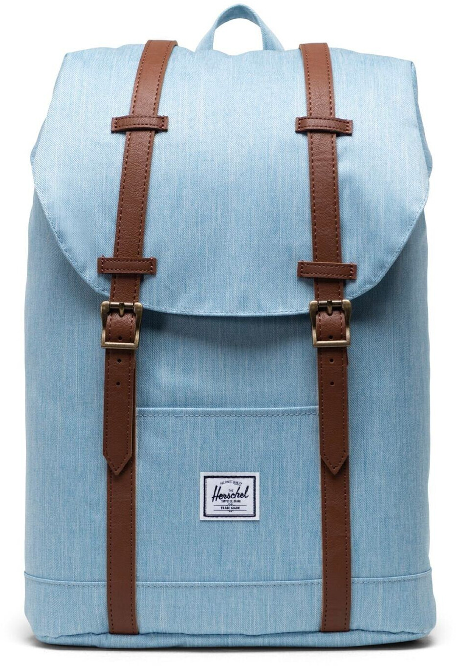 Herschel Retreat Mid-Volume Backpack light denim crosshatch