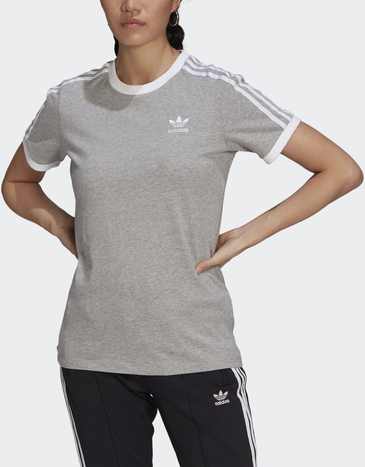 Buy Adidas adicolor Classics 3-Stripes T-Shirt medium grey heather (H33576) from Â£22.00 (Today 
