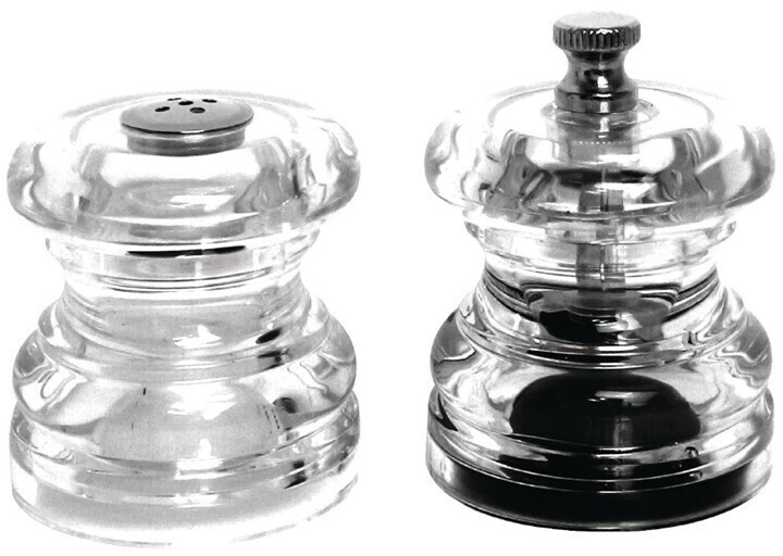 Olympia Ensemble sel et poivre miniature transparent
