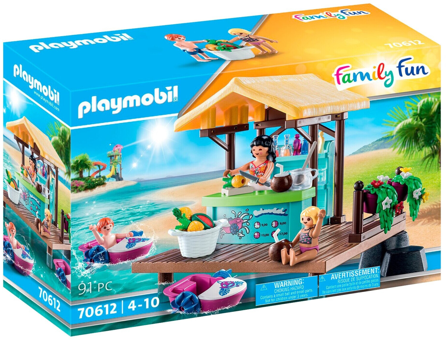 PLAYMOBIL 6980 Family Fun - Vacanciers Avec Jet-Ski Et Banane - La Poste