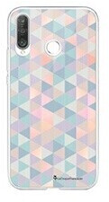 LaCoqueFrançaise Coque téléphone Huawei P30 360 intégrale transparente triangles multicolors tendance