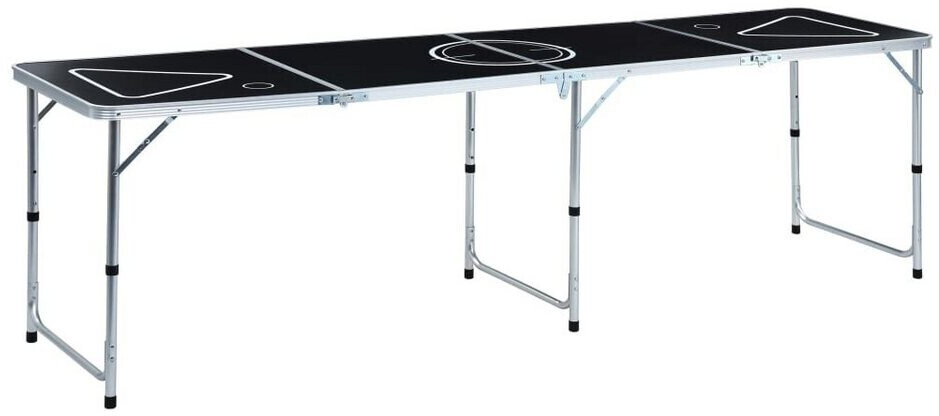 Foldable Beer Pong Table 240 cm black