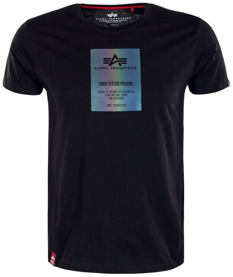 Alpha Industries Reflective Label T black