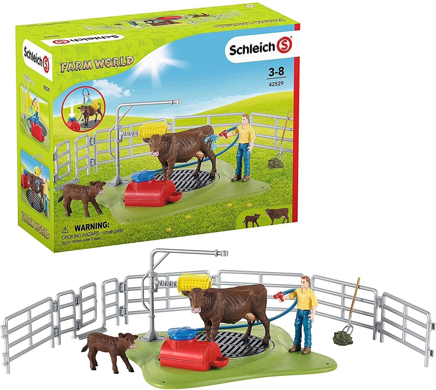 Schleich Station de lavage pour vaches (42529)