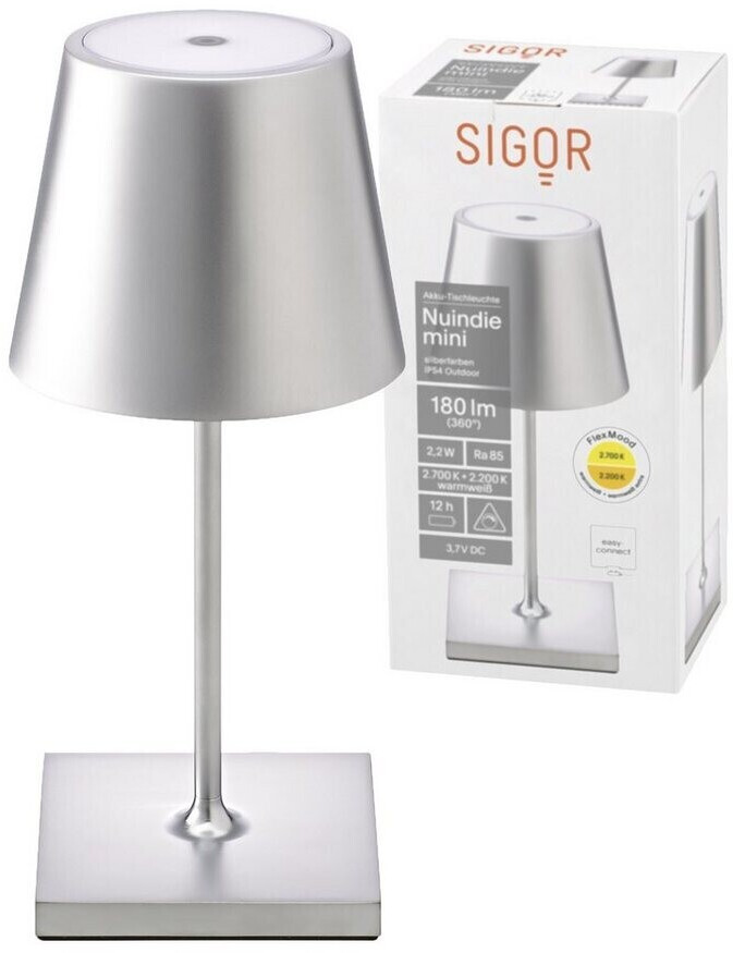 Sigor Nuindie Mini LED IP54 2700K Easy Connect silber (4509201) ab 85,00 €  | Preisvergleich bei
