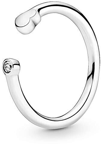 Pandora Polished Heart Open Ring (198559C01)