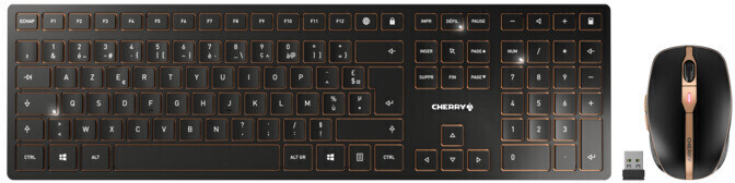 CHERRY DW 9100 SLIM (PN) noir/bronze