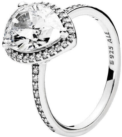 Pandora Sparkling Teardrop halo Ring (196251CZ) 56 mm
