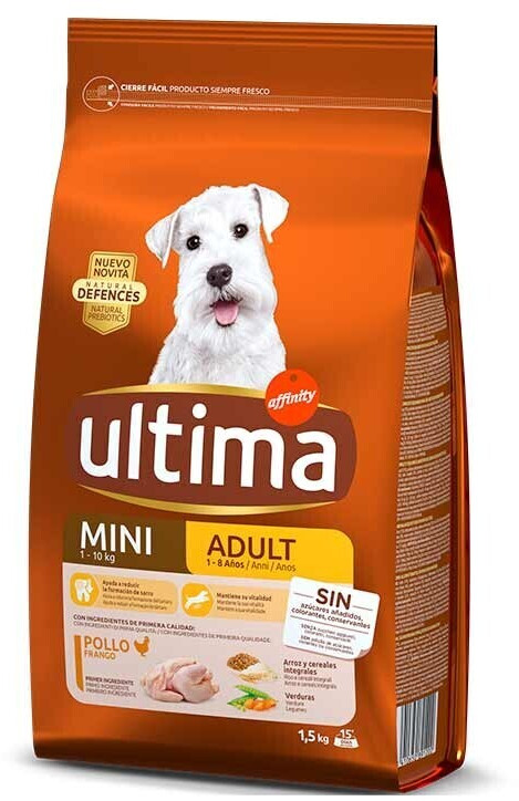 Ultima de Affinity - Max, como la mayoría de perros de raza mini, se  caracteriza por un nivel de actividad elevado y un metabolismo más rápido.  Por eso, Ultima se adapta a