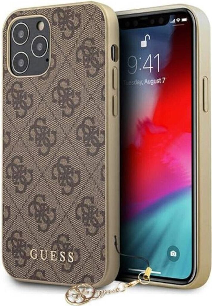 Guess Hard Cover 4G Charms Brown, für Apple iPhone 12 Pro Max, GUHCP12LGF4GBR, Blister (GUHCP12LGF4GBR)