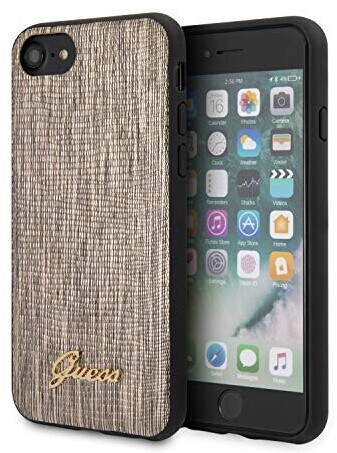 Guess PU Lizard Print Case für Apple iPhone SE 2 - gold (GUHCI8PCUMLLIGO)