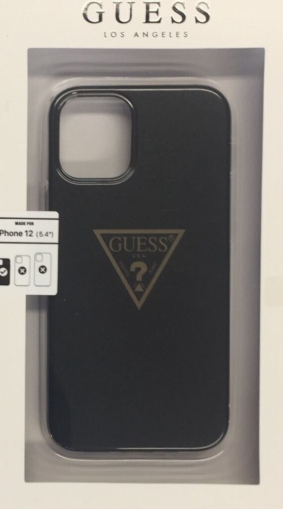 Guess Hard Case Metallic Triangle für Apple iPhone 12 mini - black (GUHCP12SPCUMPTBK)