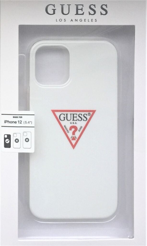 Guess Hard Case Triangle für Apple iPhone 12 mini - white (GUHCP12SPCUCTLWH)