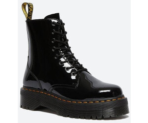 Doc martens basse sale noir vernis femme