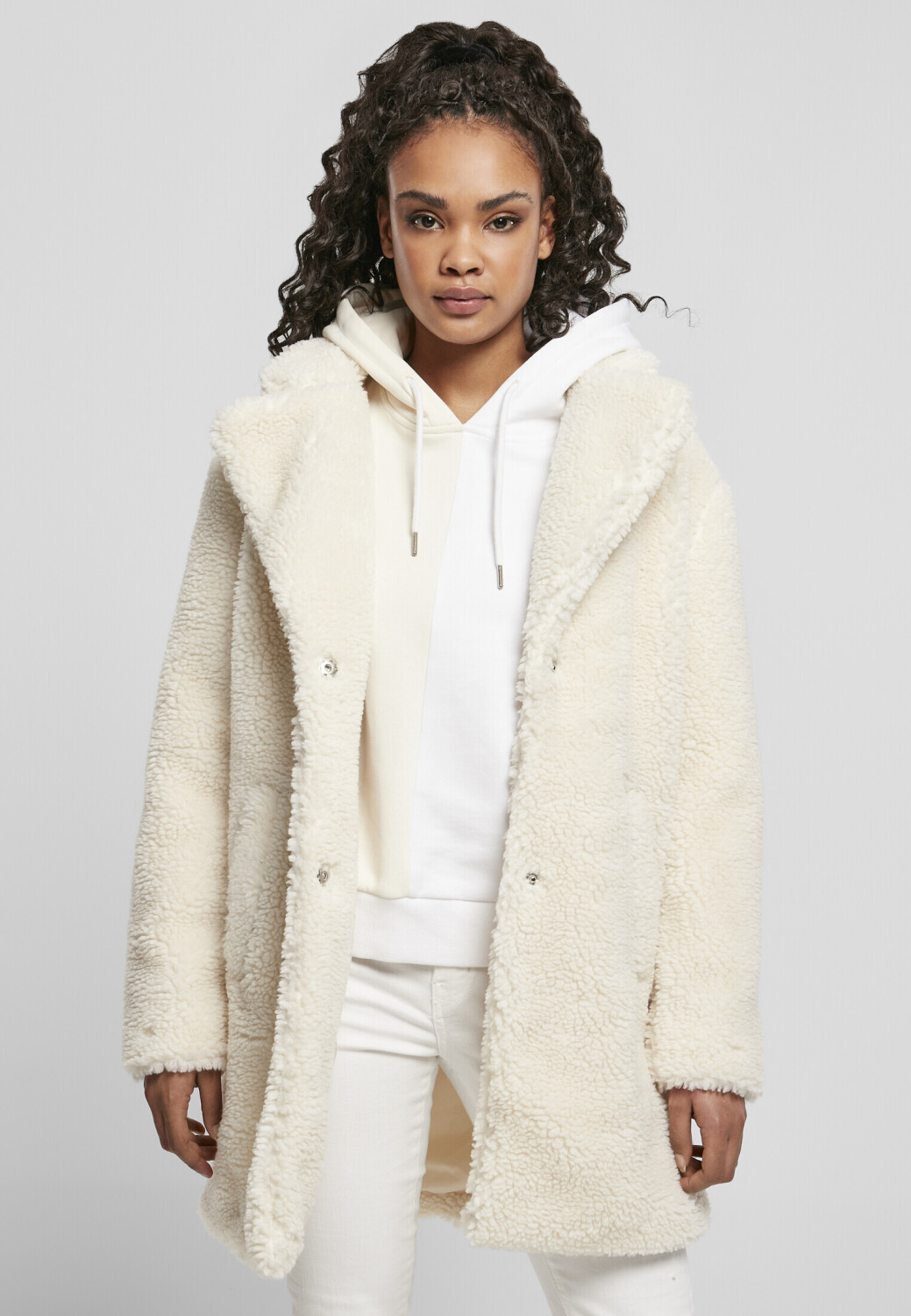 bei Ladies Sherpa Preisvergleich ab (TB3058-02903-0037) whitesand Coat | 44,99 € Urban Classics Oversized