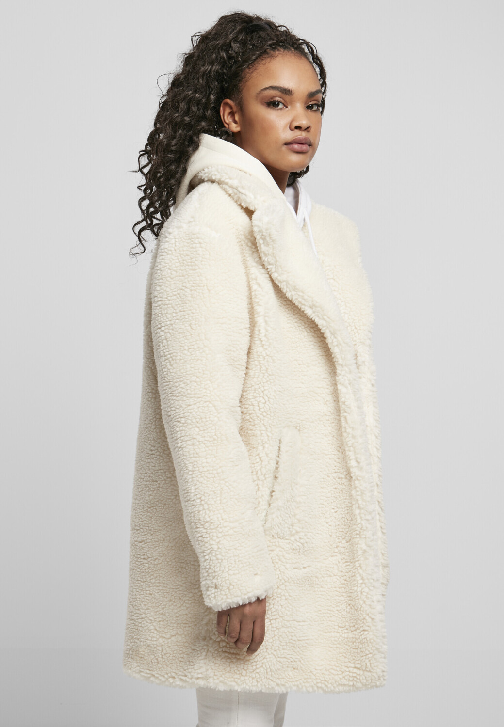 Urban Classics Ladies Coat € Sherpa Preisvergleich | whitesand 44,99 (TB3058-02903-0037) ab Oversized bei