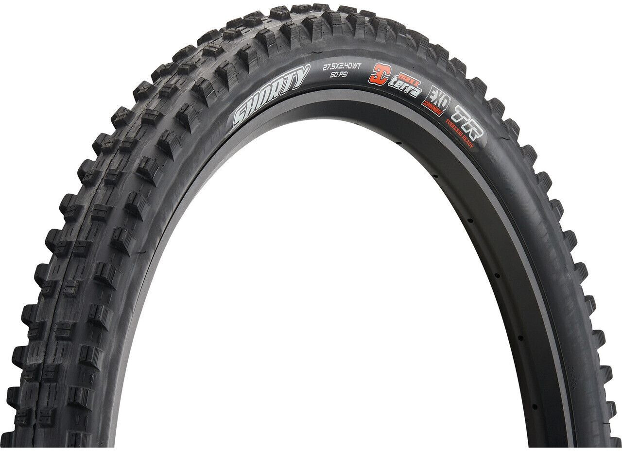 Maxxis Shorty 3ct/exo/tr 60 Tpi 27.5 Tubeless 27.5 x 2.40 Black