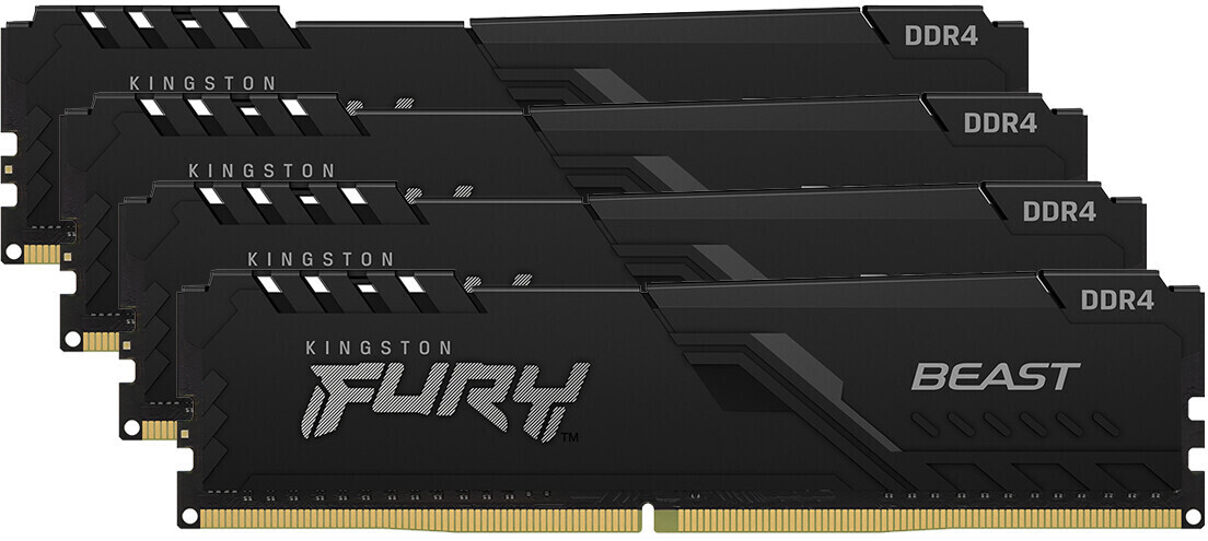 Kingston FURY Beast 128 Go quatre barrettes DDR4-3000 CL16 (KF430C16BBK4/128)