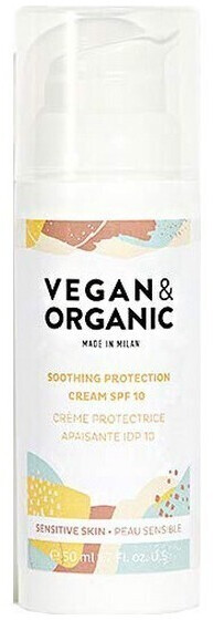 Vegan & Organic Crème protectrice et apaisante Spf10 (50 ml)