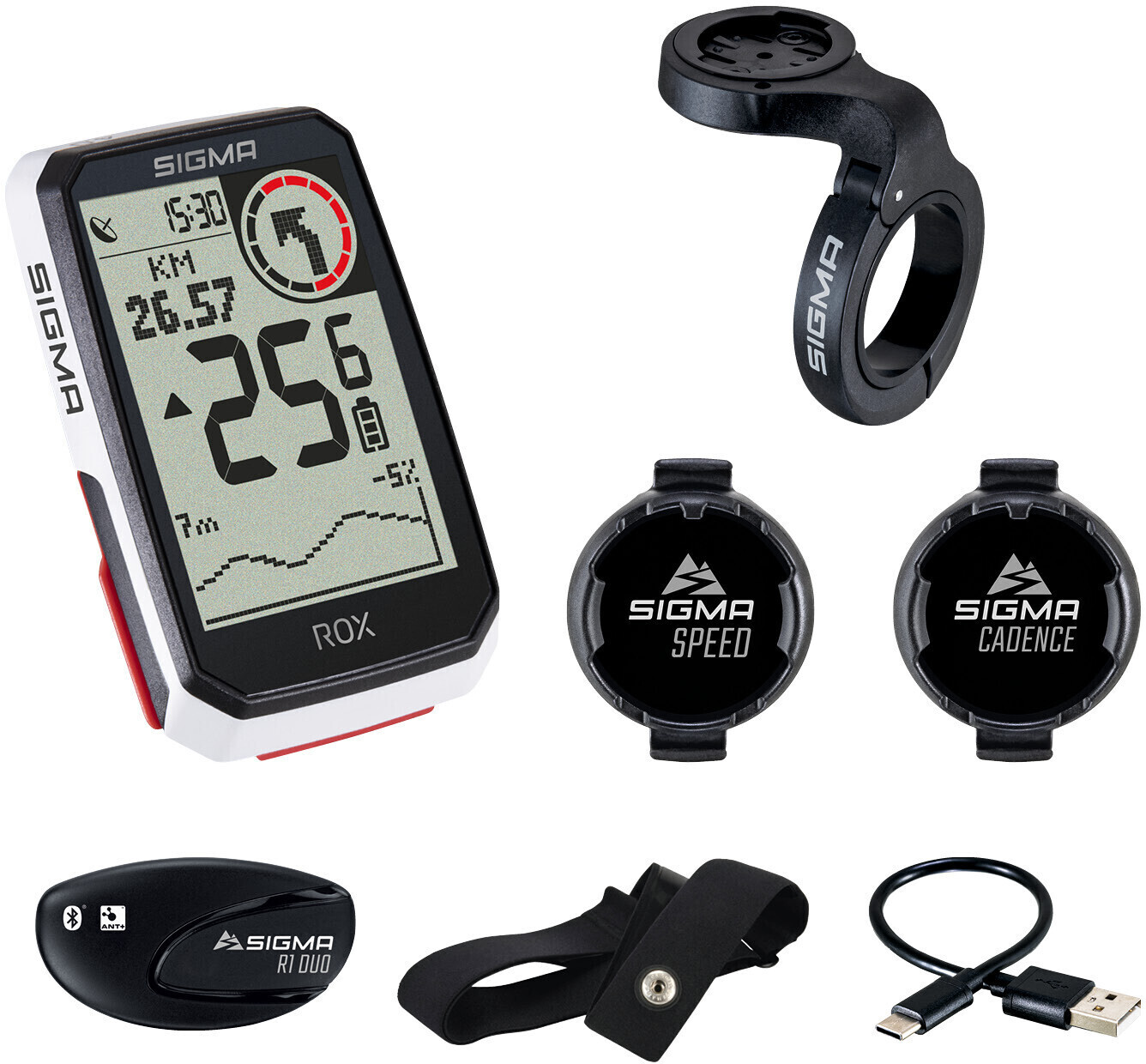 Sigma ROX 4.0 GPS Bike Sensor Set white